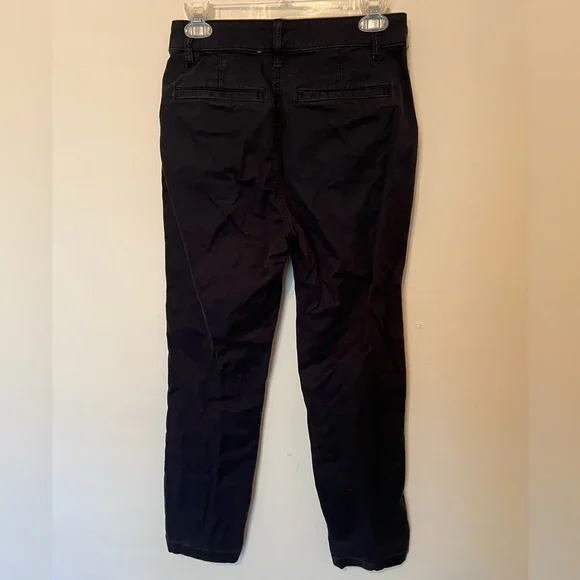 Abercrombie and Fitch black chino high rise straight pants size 27 / 4 - Picture 3 of 3